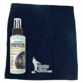 Bowlerstore Remove All Bowling Ball Cleaner and Micro Fiber Towel Package  Bowling Ball Polishers  Sports & Outdoors