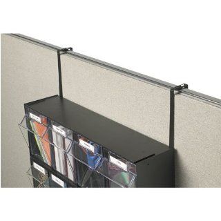 o Deflect O Corporation o   Metal Partition Brackets, Fits Walls 1 5/16" to 3 1/6" W, BK : Office Filing Supplie : Office Products