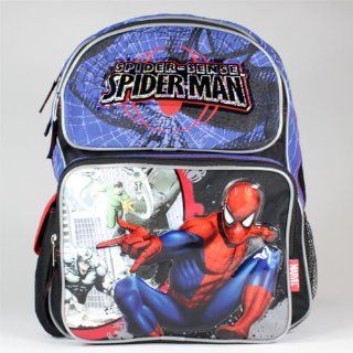14" Marvel Spiderman Blue School Backpack bag/boys/book : Outdoor Backpacks : Sports & Outdoors