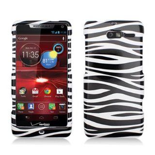 Motorola XT907 DROID RAZR M [Verizon] Premium Hard Shell Case (Zebra   Black & White): Cell Phones & Accessories