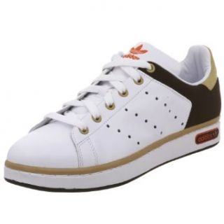 adidas Originals Stan Smith 2.5 Tennis Shoe, White/Espresso/Sandstorm, 4.5 M US: Clothing