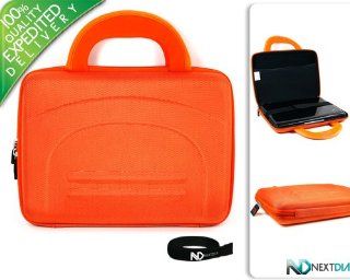 GPX PD908BU All Orange Cube Nylon Sleeve Case with Durable Handle + NextdiaTM Velcro Cable Wraper : Other Products : Everything Else