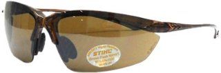 STIHL 7010 884 0330 Brown Coffee Ultra Flex Safety Glasses : Patio, Lawn & Garden