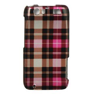 Motorola Atrix Hd / Mb886 Crystal Case Hot Pink Checker: Cell Phones & Accessories
