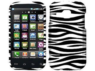 Zebra White Black Stripes Hard Skin Case Cover for Samsung Galaxy Indulge SCH R910 w/ Free Pouch: Cell Phones & Accessories