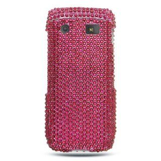 BlackBerry Pearl 9100 Cell Phone Hot Pink Full Diamond Crystals Bling Protect: Cell Phones & Accessories