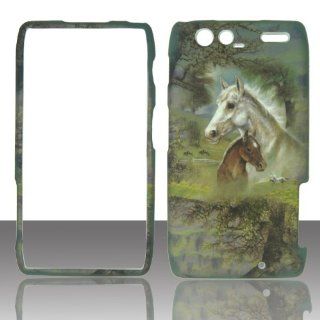 Racing Horses Motorola Droid Razr Maxx XT913 Verizon Wireless, U. S. Cellular Case Cover Hard Protector Phone Cover Snap on Case Faceplates: Cell Phones & Accessories