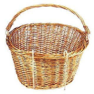 Summit Wicker Front Handlebar Bike Basket with Handle   300 891 : Sports & Outdoors
