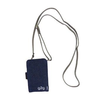 MIAMICA DENIM JEANS G2G TRAVEL CROSS BODY BAG NECK ID CASE PDA CELL PHONE BLACKBERRY IPHONE HOLDER WALLET PURSE: Cell Phones & Accessories