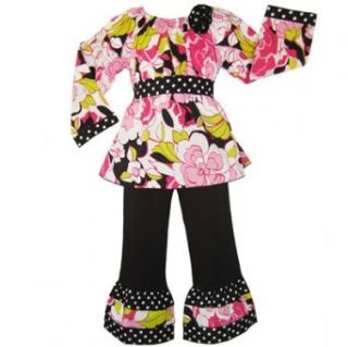 Tween Girls 9/10 Boutique FLORAL & DOT Clothing Set Pants Clothing Sets Clothing