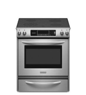 Kitchenaid KESK901SSS Thermal Oven Glass Cooktop Front Control Knobs Architect Series II: Appliances
