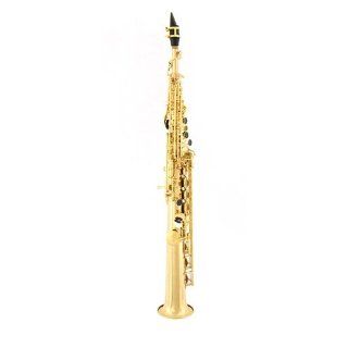 LA Sax 901 LASAX276046L Soprano Saxophone (Brass): Musical Instruments