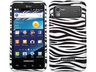 Zebra White Crystal 2D Hard Skin Case Faceplate Cover for Samsung Captivate Glide SGH I927: Cell Phones & Accessories