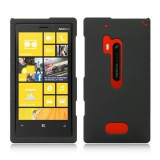 NOKIA LUMIA 928 (VERIZON) ACCESSORY HARD PLASTIC MATTE SNAP ON CASE COVER BLACK [In Casesity Retail Packaging]: Everything Else