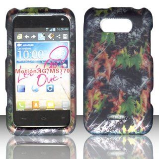 2D Camo Leaves LG Motion 4g Ms770/ LG Optimus Regard (Metropcs, Cricket) Case Cover Hard Phone Snap on Cover Case Protector Case: Cell Phones & Accessories