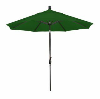 California Umbrella 9 Feet Olefin Fabric Aluminum Push Button Tilt Market Umbrella with Bronze Pole, Forest Green : Patio Umbrellas : Patio, Lawn & Garden