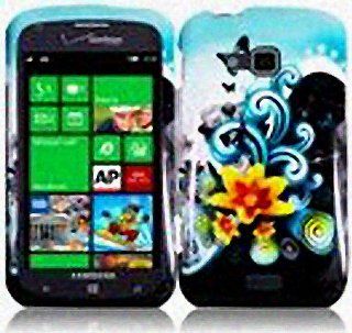 Blue Flower Hard Cover Case for Samsung ATIV Odyssey SCH I930: Cell Phones & Accessories