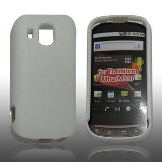 NEW WHITE Rubberized Hard Case Cover Skin For Boost Mobile Samsung SPH M930: Cell Phones & Accessories
