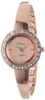 Armitron Women's 75/5130RSRG Swarovski Crystal Accented Rose Gold Tone Bracelet Watch: Watches