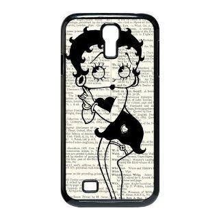 Betty Boop Samsung Galaxy S4 i9500 Case Cartoon Star Top Cases Cover Balck: Cell Phones & Accessories
