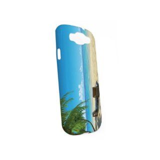 Samsung Galaxy S3 WrapAround Case   Chairs on Beach with Palm trees: Cell Phones & Accessories
