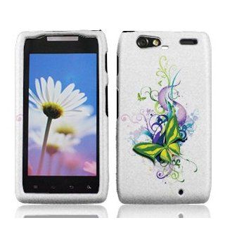 Motorola Droid RAZR Maxx XT916 Case   Vibrant Butterfly Hard Snap on Cover: Cell Phones & Accessories