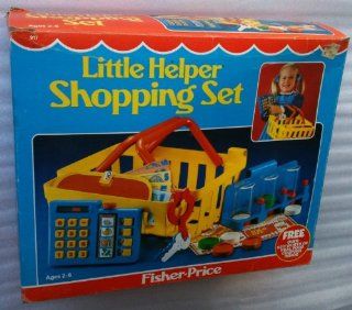 FISHER PRICE #917 Pretend Play LITTLE HELPER SHOPPING SET Complete (Dated 1984) Toys & Games