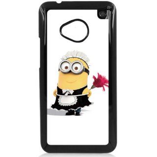 Despicable Me Minions maid HTC One M7 Hard Plastic Black or White case (Black): Cell Phones & Accessories