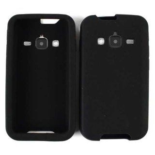 For Samsung Galaxy Rugby Pro I547 Black Soft Rubberized Skin Accessory Cell Phones & Accessories