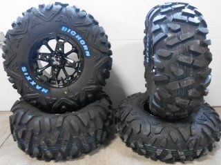 MSA Elixir 12" Wheels Black 27" BigHorn Tires Kawasaki Teryx Mule: Automotive