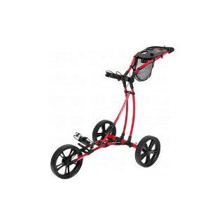Trekker Caddy TC3 Freestyle Foldable Pushcart (Red) : Push Pull Golf Carts : Sports & Outdoors