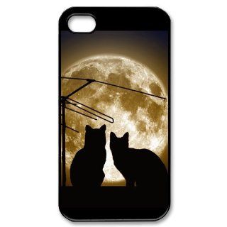 Custom Because Cats Cover Case for iPhone 4 4s LS4 931 Cell Phones & Accessories