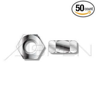 (50pcs) Metric DIN 934 M10X1 Regular Hex Nut Stainless Steel A2 Ships Free in USA: Industrial & Scientific