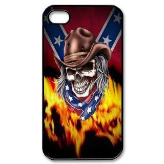 Confederate Rebel Flag Slim and Stylish Protective Iphone 4/4s Case, Perfect fit Snap On Hard Cover Cell Phones & Accessories