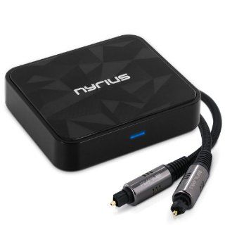 Nyrius BR50 Songo HiFi Bluetooth Music Receiver Nyrius NWOC500 High Performance Digital Audio Optical Toslink Cable 6 Feet: Electronics