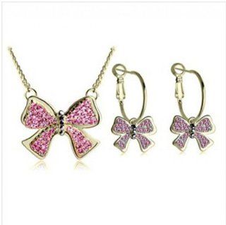 WIIPU New style Christmas gift crystal set necklace earring set fashion setwp s939 7): Jewelry