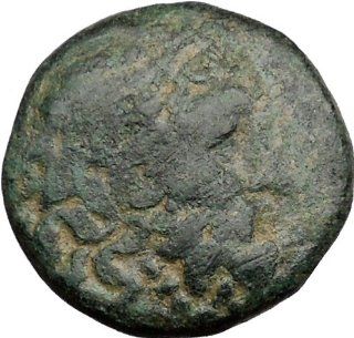 PERGAMON Asia Minor 100BC Rare Ancient Greek Coin Aclepius Snake Countermark: Everything Else