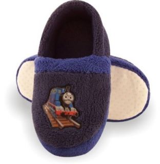 Thomas the Tank Engine Toddler Boys Moccasin Blue Slippers   Sz 5/6: Shoes