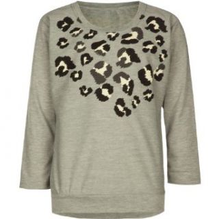Full Tilt Girls Leopard Sweatshirt: Clothing