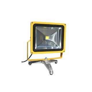 Lind Equipment LE970LED FS Super Bright LED Portable Floodlight, 50 Watts, Weatherproof, Industrial, Bulbs Rated for 50, 000 hours, Low Energy Usage, as bright as a 500 Watt quartz halogen, Cast Aluminum Floor Stand: Flood Lighting: Industrial & Scient