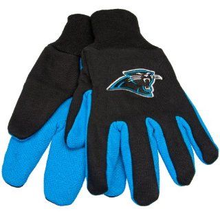 Carolina Panthers   Mens Carolina Panthers   Logo Utility Gloves Black: Sports & Outdoors