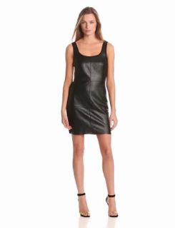 Bailey 44 Women's Metador Faux Leather Panel Front Dress, Black, Large at  Womens Clothing store