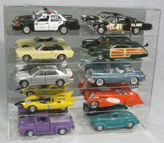 Diecast Display Case 1:18 scale fits 10 large cars : Sports Related Display Cases : Sports & Outdoors