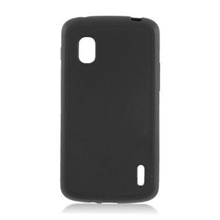 LG Nexus 4 E960 Black Hard Back Gel Sides Cover Case: Cell Phones & Accessories
