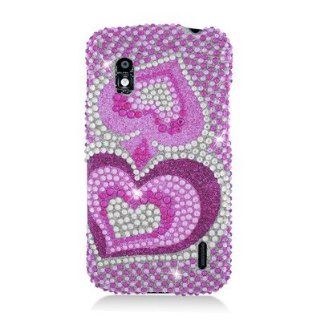 For LG Nexus E960 Nexus 4 FULL DIAMOND Case Pink Heart: Everything Else