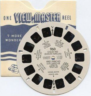 Classic ViewMaster Cowboy Reel 960   Cisco Kid (Duncan Reynaldo) and Pancho (Leo Carrillo) from 1950: Toys & Games