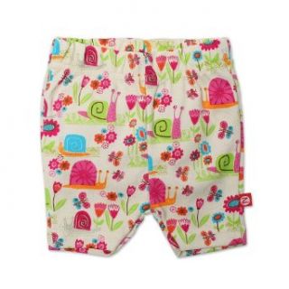 Zutano Baby girls Infant Garden Snail Bike Shorts, Cream, 6 Months: Infant And Toddler Shorts: Clothing