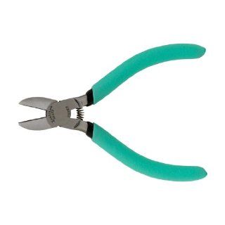 Xcelite S54NKS Diagonal Lead Cutter with Handle Coil Spring, Semi Flush Jaw, 5" Length, 49/64" Jaw Length, Green Cushion Grip Handle: Wire Cutters: Industrial & Scientific