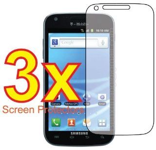 3x Samsung Galaxy S2 S 2 II T Mobile SGH T989 Premium Clear LCD Screen Protector Cover Guard Shield Protective Film Kit (3 Pieces): Cell Phones & Accessories