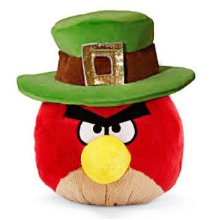 Red Bird: ~5" Angry Birds St. Patrick's Day Mini Plush Series (No Sound): Toys & Games